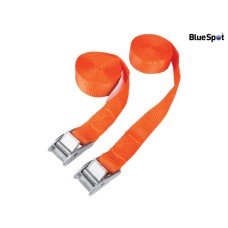 BlueSpot Tools Cam Buckle Tie-Down Straps Twin Pack 2.5m