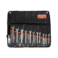 Bahco Chrome Polished Combination Spanner Set of 11 Metric 8 to 22mm