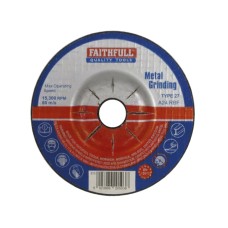 Faithfull Depressed Centre Metal Grinding Disc 100 x 5 x 16mm