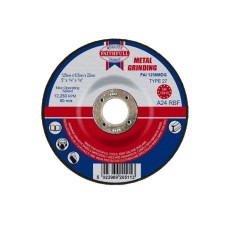 Faithfull Depressed Centre Metal Grinding Disc 125 x 6.5 x 22mm