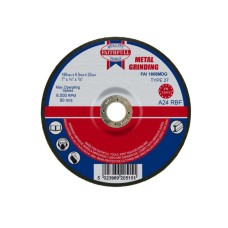 Faithfull Depressed Centre Metal Grinding Disc 180 x 6.5 x 22mm