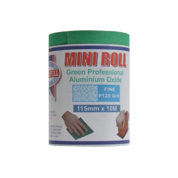 Faithfull Aluminium Oxide Sanding Paper Roll Green 115mm x 10m 120g Faithfull Aluminium Oxide Sanding Paper Roll Green 115mm x 10m 120g