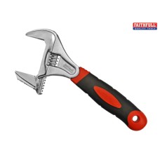 Faithfull Adjustable Spanner Wide Mouth 46mm Capacity 200mm