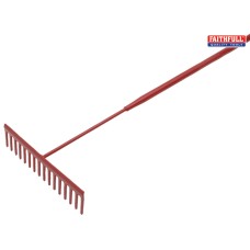 Faithfull Asphalt Rake 16 Flat Teeth - Tubular Steel Shaft