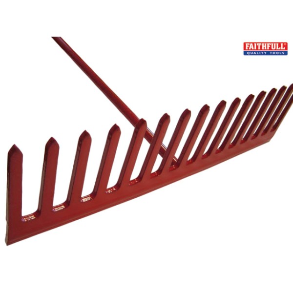 Faithfull Asphalt Rake 16 Flat Teeth - Tubular Steel Shaft Faithfull Asphalt Rake 16 Flat Teeth - Tubular Steel Shaft