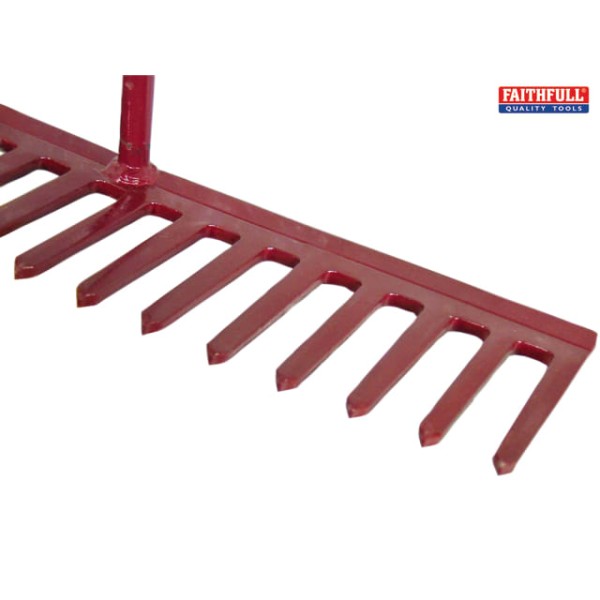 Faithfull Asphalt Rake 16 Flat Teeth - Tubular Steel Shaft Faithfull Asphalt Rake 16 Flat Teeth - Tubular Steel Shaft