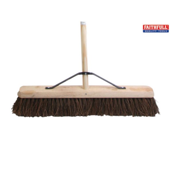 Faithfull Broom Stiff Bassine 60cm (24in) + Handle & Stay Faithfull Broom Stiff Bassine 60cm (24in) + Handle & Stay