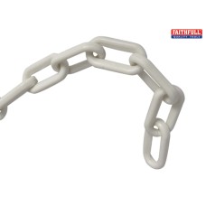 Faithfull Plastic Chain 8mm x 12.5m White