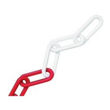 Faithfull Plastic Chain 8mm x 12.5m Red / White