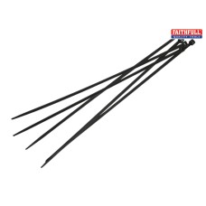 Faithfull Cable Ties Black 300mm x 4.8mm Pack of 100 Faithfull Cable Ties Black 300mm x 4.8mm Pack of 100