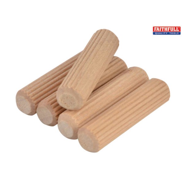 Faithfull Wood Dowels Fluted 40 x 10mm (Tub 100) Faithfull Wood Dowels Fluted 40 x 10mm (Tub 100)