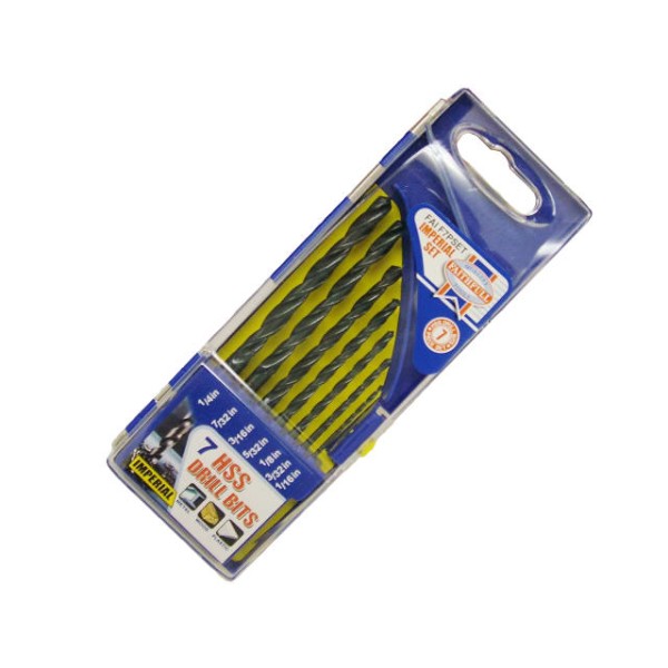 Faithfull HSS Drill Bit Set of 7 1/16-1/4 x 1/32 Faithfull HSS Drill Bit Set of 7 1/16-1/4 x 1/32