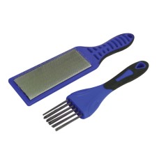 Faithfull 2 Piece File Card Brush Kit Faithfull 2 Piece File Card Brush Kit