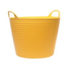 Faithfull Heavy-Duty Polyethylene Flex Tub 28 Litres Yellow