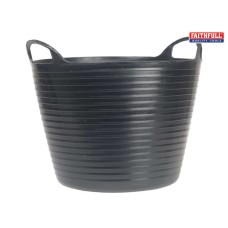Faithfull Heavy-Duty Polyethylene Flex Tub 60 Litres Black