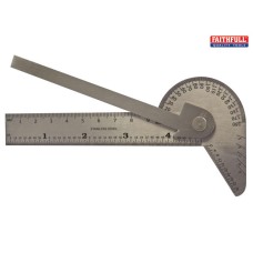 Faithfull Multi Purpose Angle Protractor 100mm (4in)