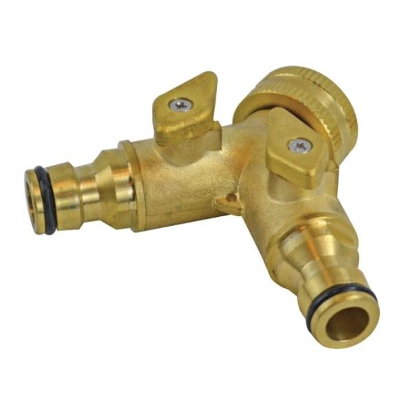 Faithfull 2 Way Shut Off Valve 19mm (3/4in) to 2 x 12.5mm (1/2in) Faithfull 2 Way Shut Off Valve 19mm (3/4in) to 2 x 12.5mm (1/2in)