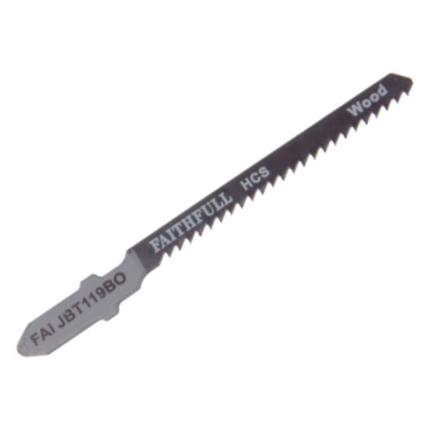 Faithfull Wood Jigsaw Blades Pack of 5 T119BO Faithfull Wood Jigsaw Blades Pack of 5 T119BO
