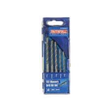 Faithfull Standard Masonry Drill Set of 5 5-7mm