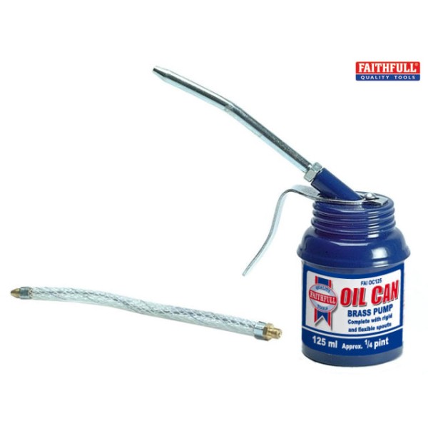 Faithfull Pistol Type Oil Can 125ml Faithfull Pistol Type Oil Can 125ml