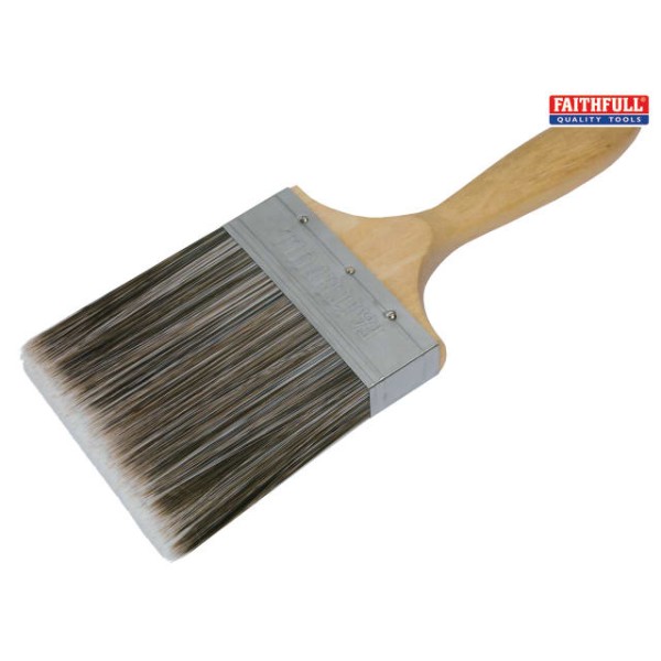 Faithfull Tradesman Synthetic Paint Brush 100mm (4in) Faithfull Tradesman Synthetic Paint Brush 100mm (4in)