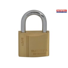 Faithfull Brass Padlock 40mm 3 Keys