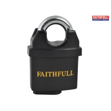 Faithfull PVC Coated Brass Padlock 50mm