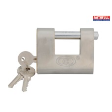 Faithfull Brass Shutter Padlock 80mm