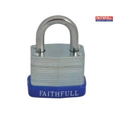 Faithfull Laminated Steel Padlock 30mm 3 Keys