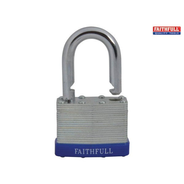 Faithfull Laminated Steel Padlock 50mm 3 Keys Faithfull Laminated Steel Padlock 50mm 3 Keys