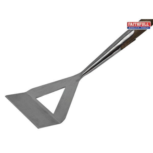 Faithfull Prestige Stainless Steel Dutch Hoe Ash Handle Faithfull Prestige Stainless Steel Dutch Hoe Ash Handle