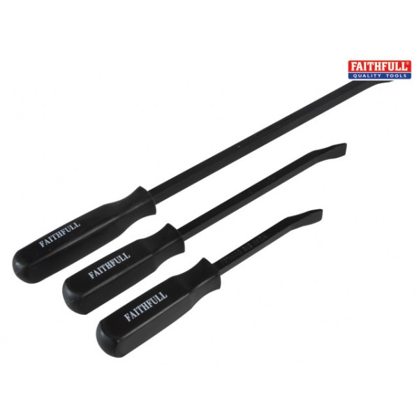 Faithfull Mechanics Pry Bar Set 3 Piece 210, 300 & 450mm Faithfull Mechanics Pry Bar Set 3 Piece 210, 300 & 450mm
