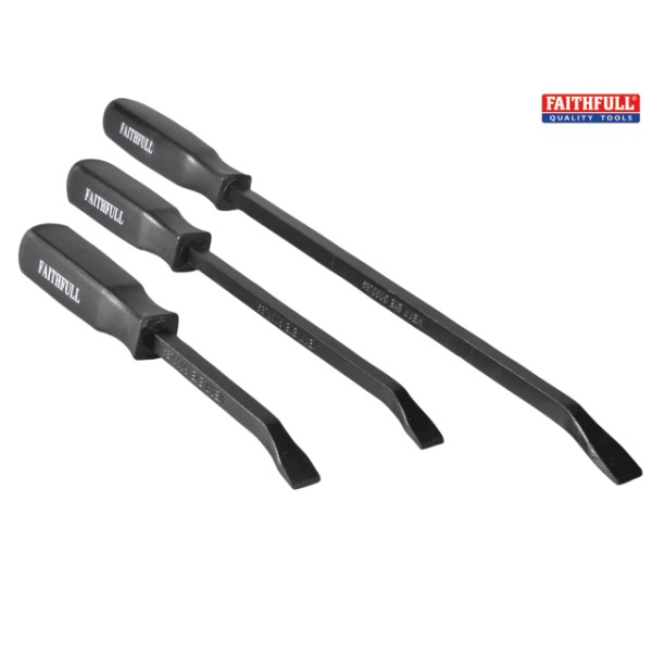 Faithfull Mechanics Pry Bar Set 3 Piece 210, 300 & 450mm Faithfull Mechanics Pry Bar Set 3 Piece 210, 300 & 450mm