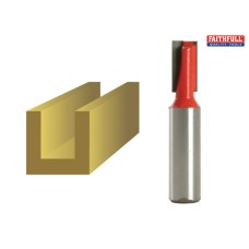 Faithfull Router Bit TCT Two Flute 10.0mm x 19mm 1/2in Shank