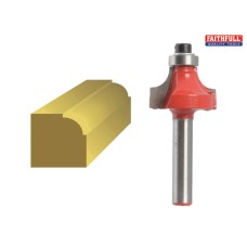 Faithfull Router Bit TCT Ovolo 13.3mm 1/4in Shank