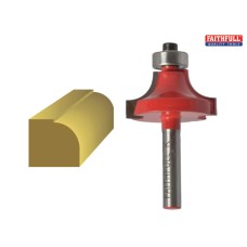 Faithfull Router Bit TCT Rounding Over 1/4in Shank 15.8mm x 9.5mm