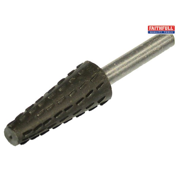 Faithfull Rotary Rasp Conical 4-12 x 30mm Faithfull Rotary Rasp Conical 4-12 x 30mm