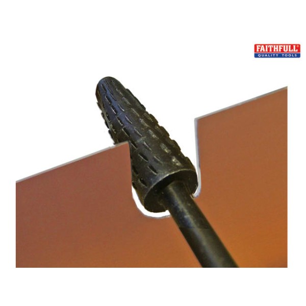 Faithfull Rotary Rasp Conical 4-12 x 30mm Faithfull Rotary Rasp Conical 4-12 x 30mm