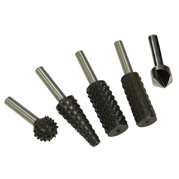 Faithfull Rotary Rasps (4) & Countersink (1) Set Faithfull Rotary Rasps (4) & Countersink (1) Set