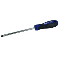 Faithfull Soft Grip Screwdriver Slotted Flared Tip 6.5 x 125mm