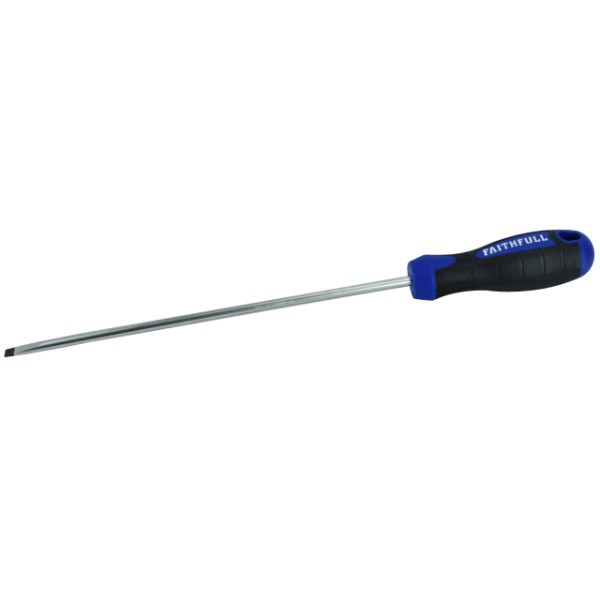 Faithfull Soft Grip Screwdriver Slotted Parallel Tip 5.5 x 200mm Faithfull Soft Grip Screwdriver Slotted Parallel Tip 5.5 x 200mm