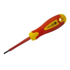 Faithfull VDE Soft Grip Screwdriver Parallel Slotted Tip 5.5 x 125mm