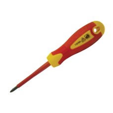 Faithfull VDE Soft Grip Screwdriver Phillips Tip PH1 x 80mm