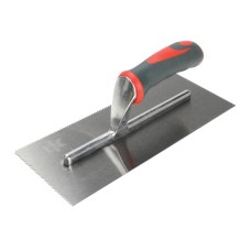 Faithfull Notched Trowel V 3mm Soft Grip Handle 11 x 4.1/2in