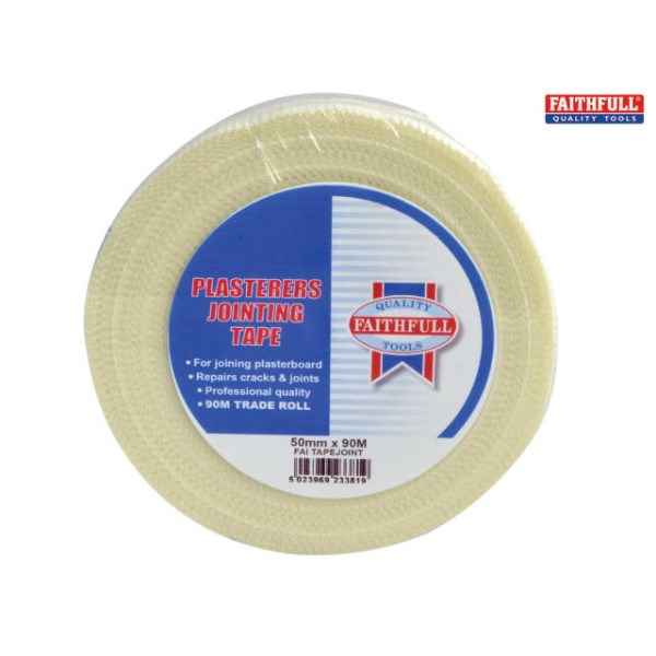 Faithfull PT1-50 Plasterers Joint Tape 50mm x 90m Faithfull PT1-50 Plasterers Joint Tape 50mm x 90m