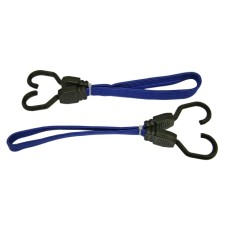 Faithfull Flat Bungee Flat Cord 46cm (18in) Blue 2 Piece