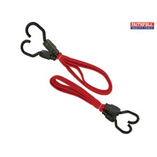 Faithfull Flat Bungee Cord 76cm (30in) Red 2 Piece