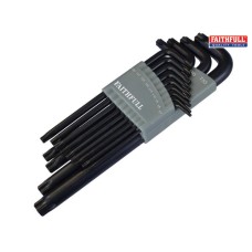 Faithfull Star Long Arm Key Set of 13 (T7-T55)