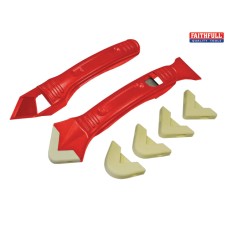 Faithfull Silicone Scraper Kit Two Piece