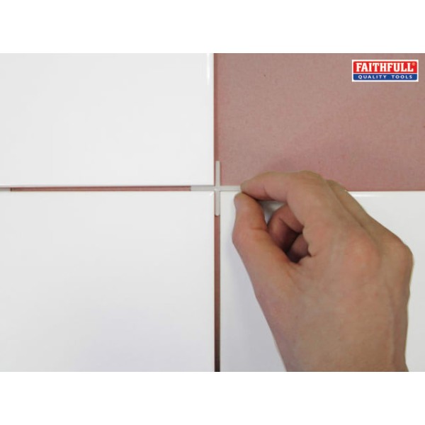 Faithfull Tile Spacer Long Leg 2mm Tub of 1000 Faithfull Tile Spacer Long Leg 2mm Tub of 1000